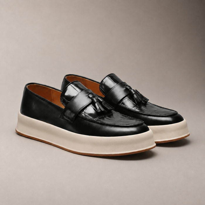 Men's Tassel Platform Loafers
