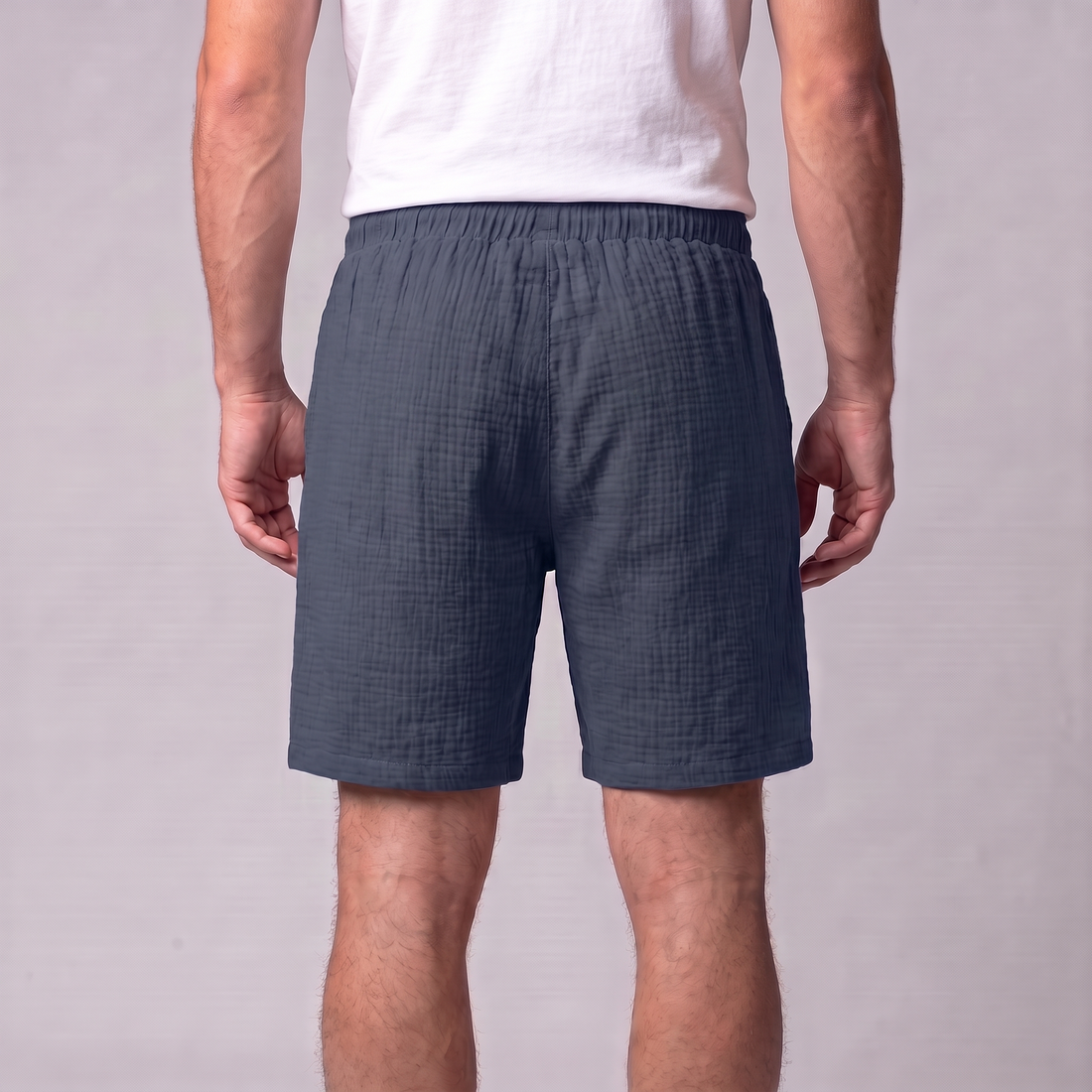 Men's Textured Drawstring Shorts