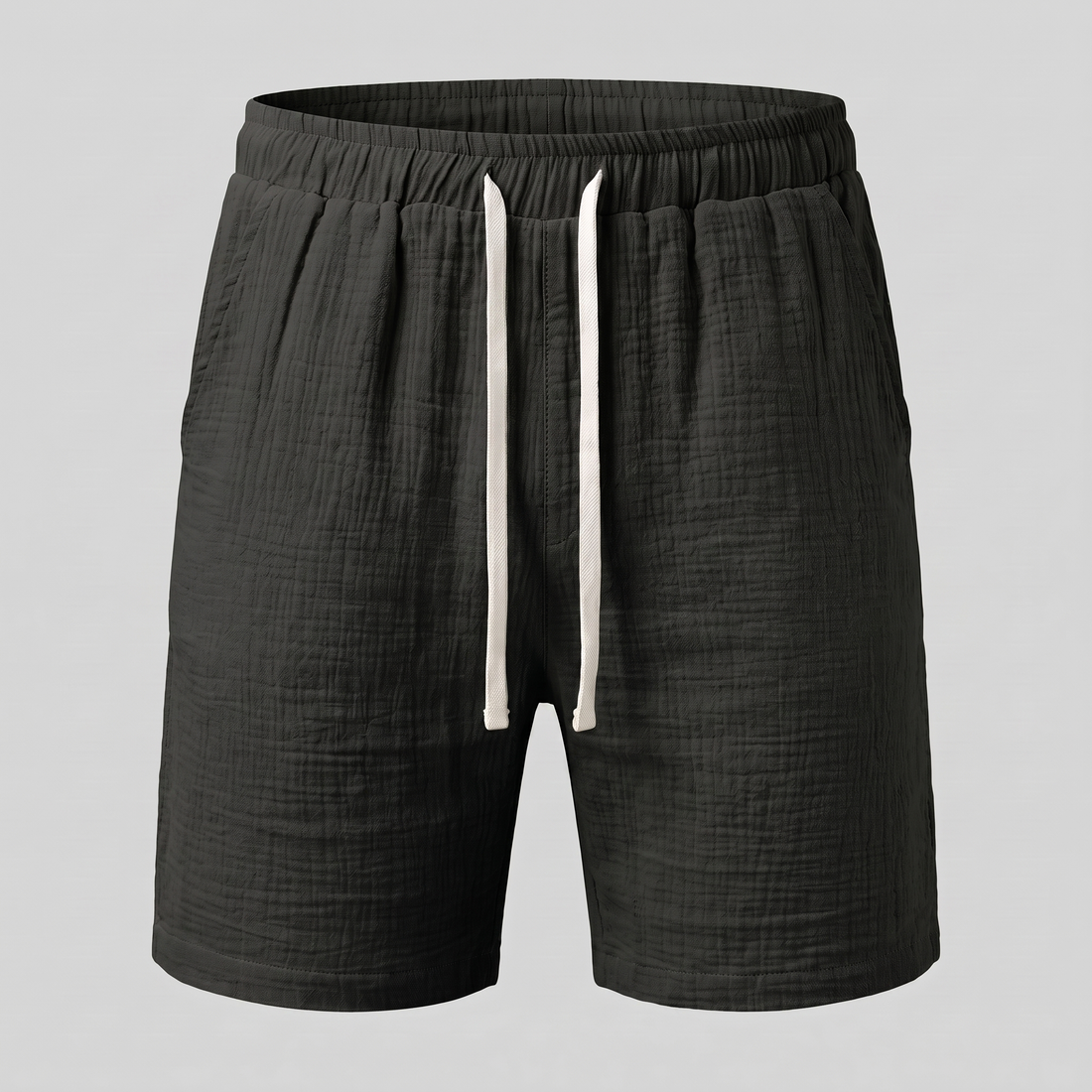 Men's Textured Drawstring Shorts