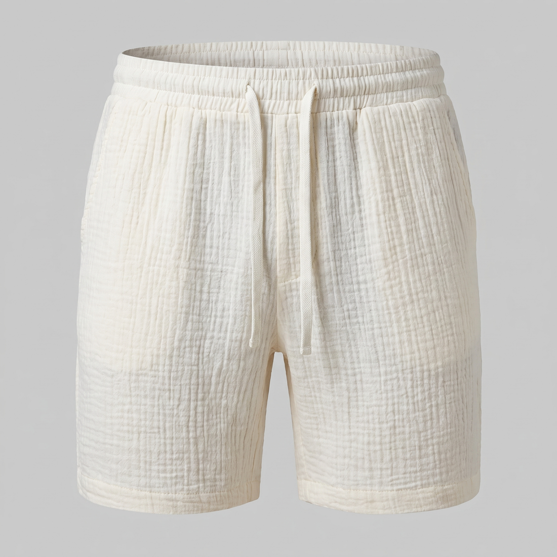 Men's Textured Drawstring Shorts