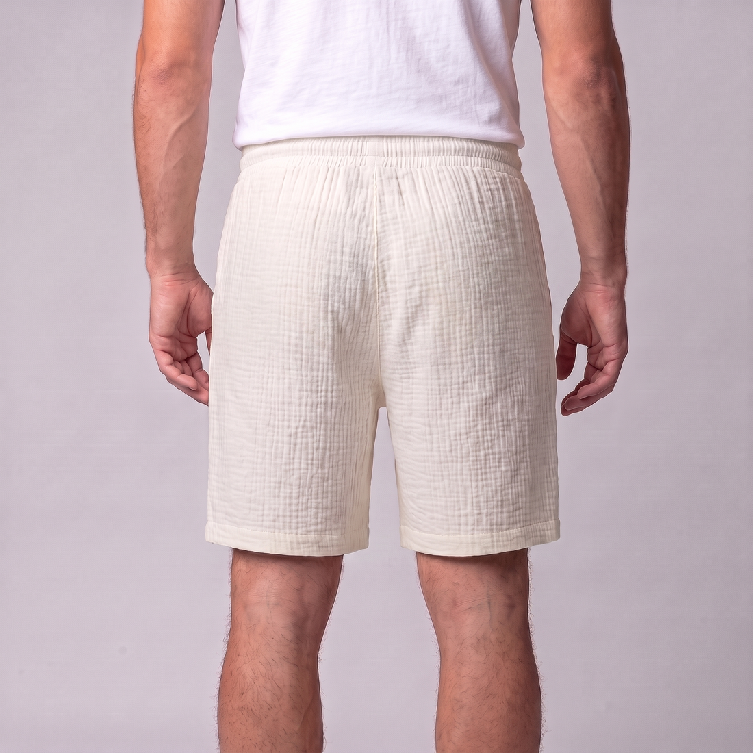 Men's Textured Drawstring Shorts