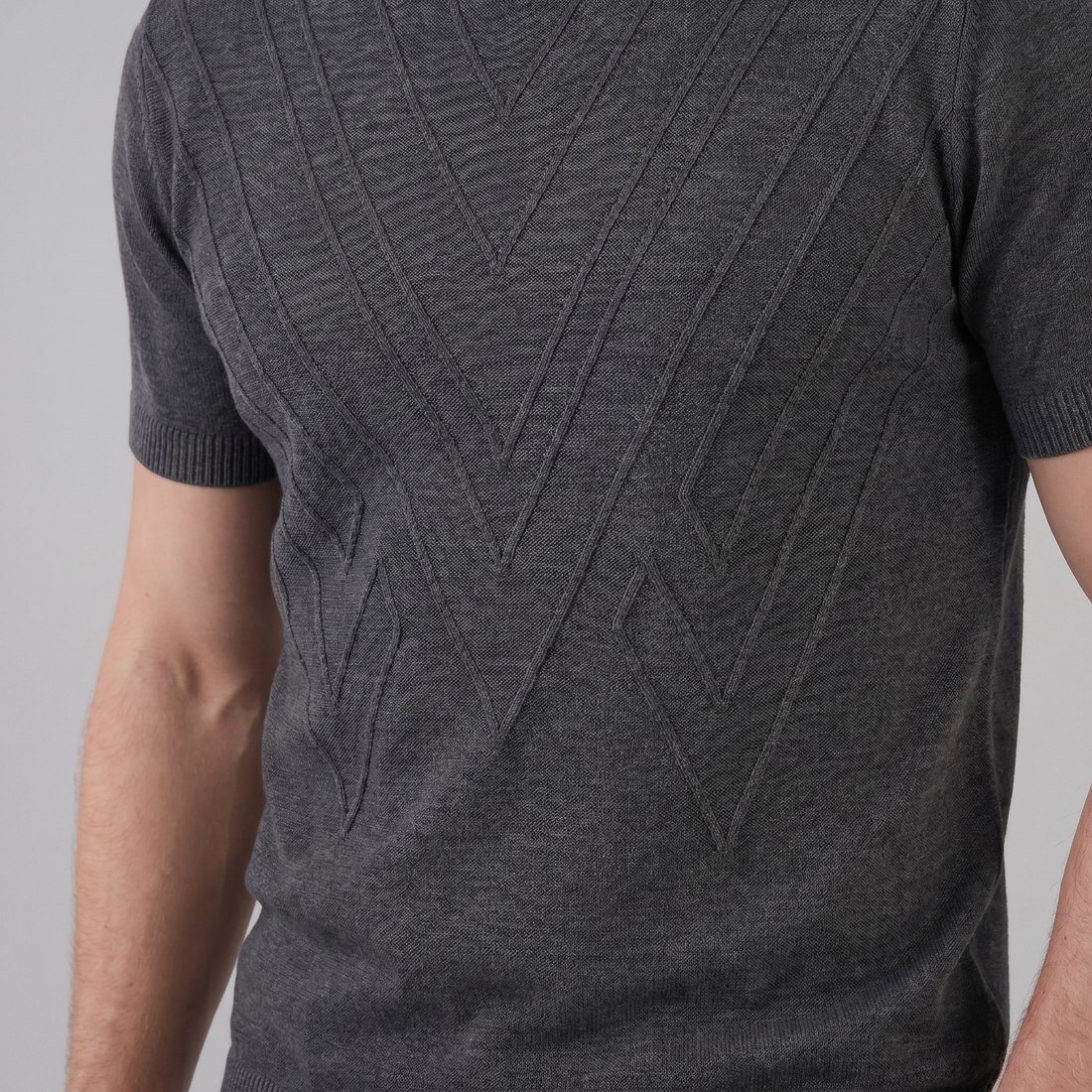 Men's Textured Knit T-Shirt