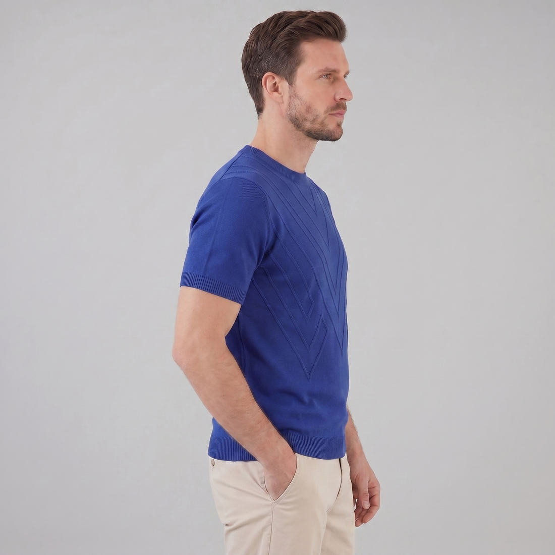 Men's Textured Knit T-Shirt