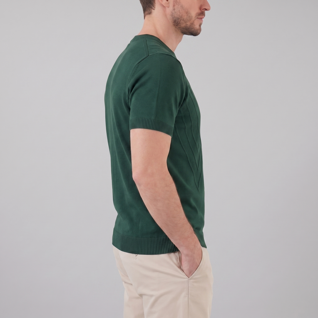Men's Textured Knit T-Shirt