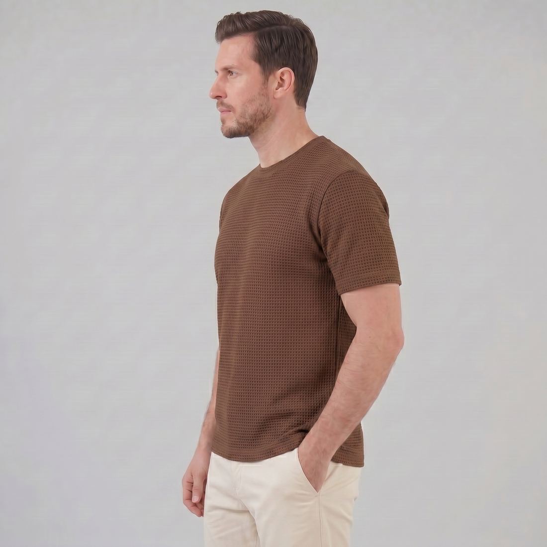 Men's Textured Short Sleeve Shirt