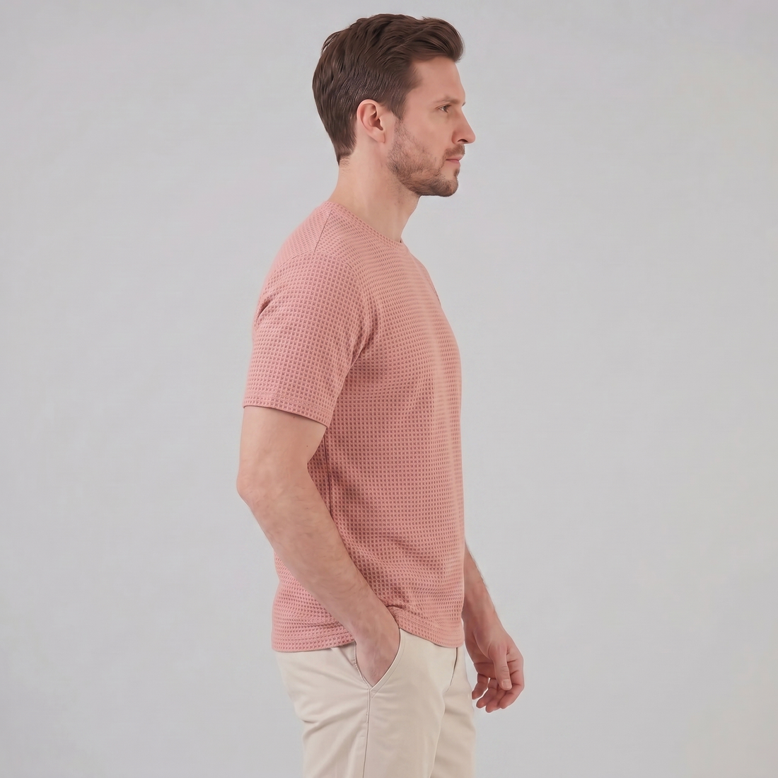 Men's Textured Short Sleeve Shirt