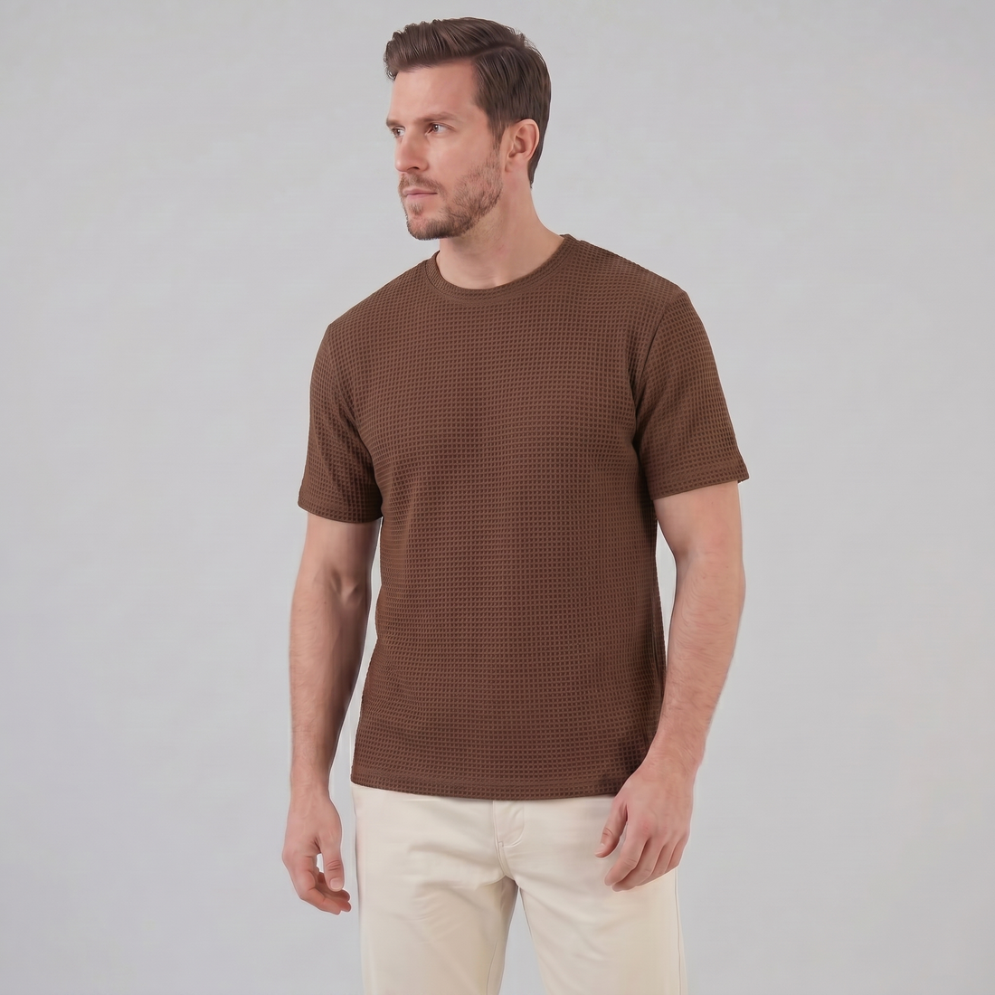 Men's Textured Short Sleeve Shirt