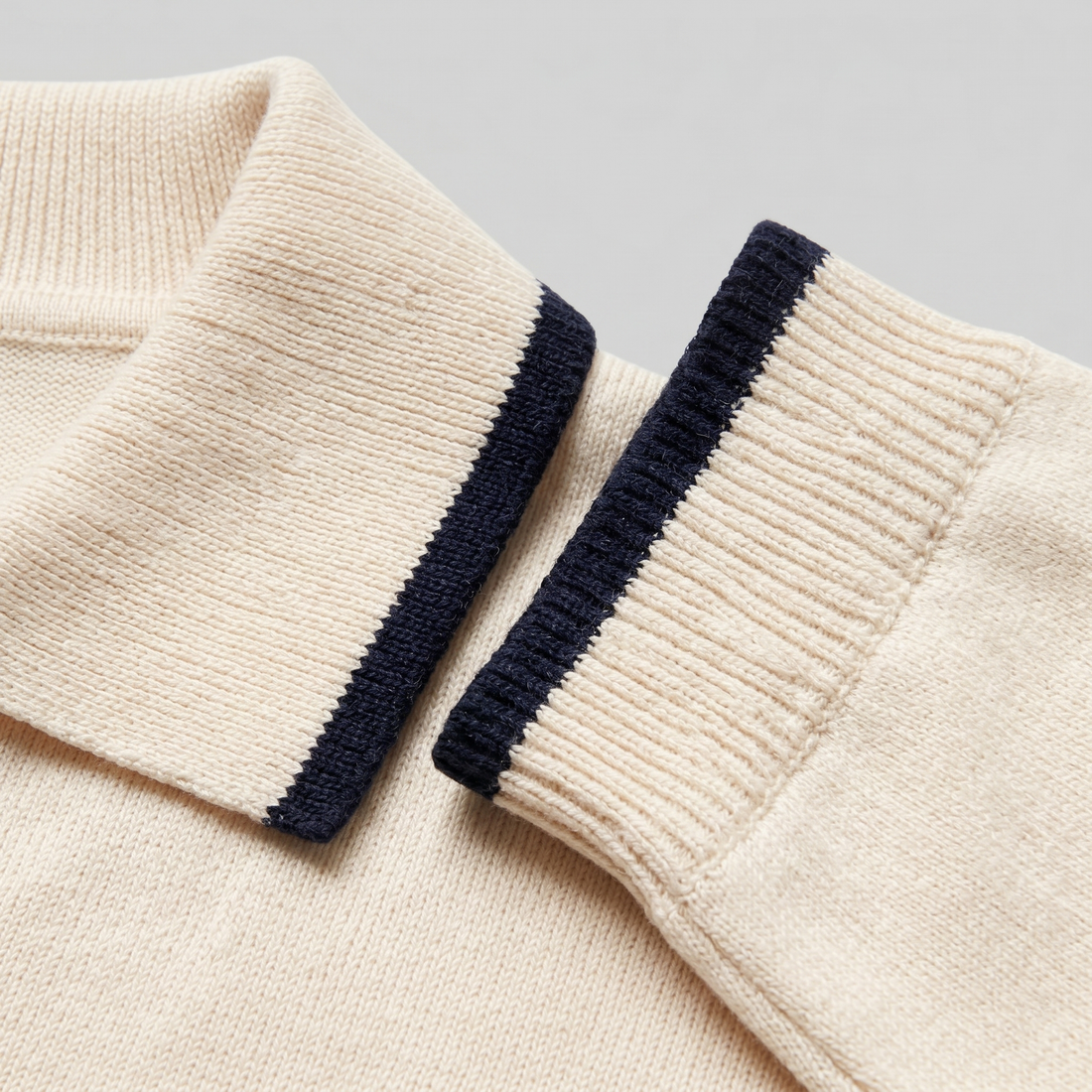 Men's Tipped Open-Collar Knit Polo
