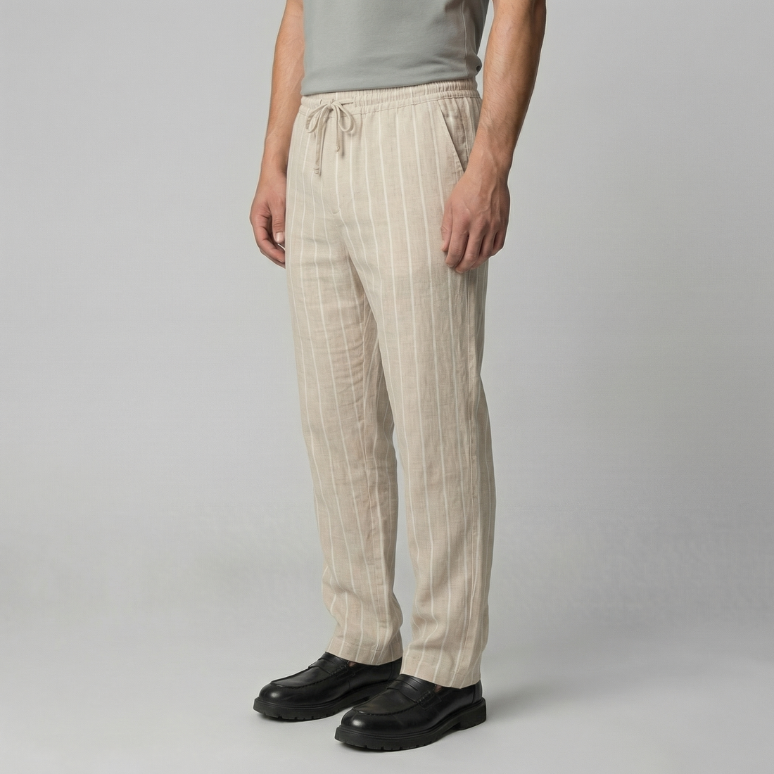 Men's Trousers with Drawstring Waist