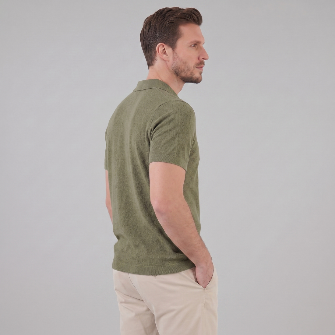 Men's V-Neck Summer Polo