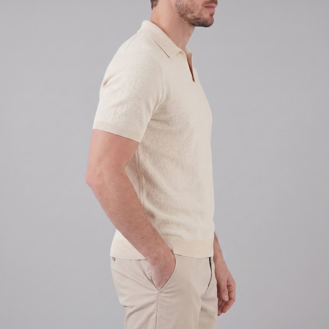 Men's V-Neck Summer Polo
