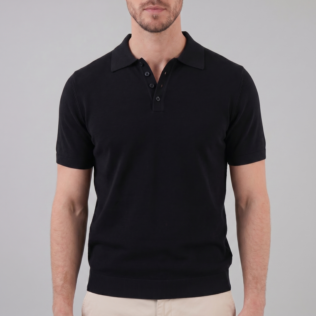 Men's V-Neck Summer Polo