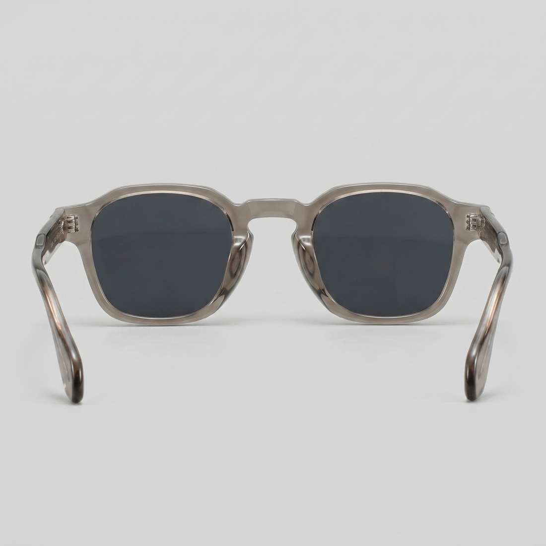 Men's Vintage Square Sunglasses with Dark Lenses