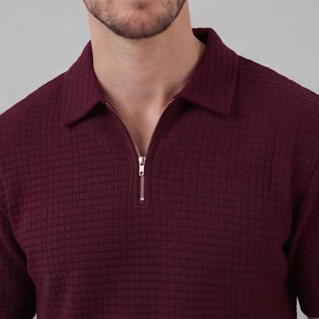 Men's Waffle Knit Short Outfit Summer Set