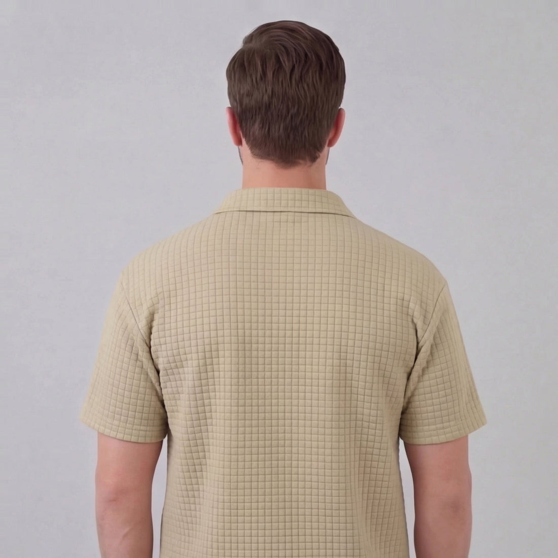 Men's Waffle Knit Short Outfit Summer Set