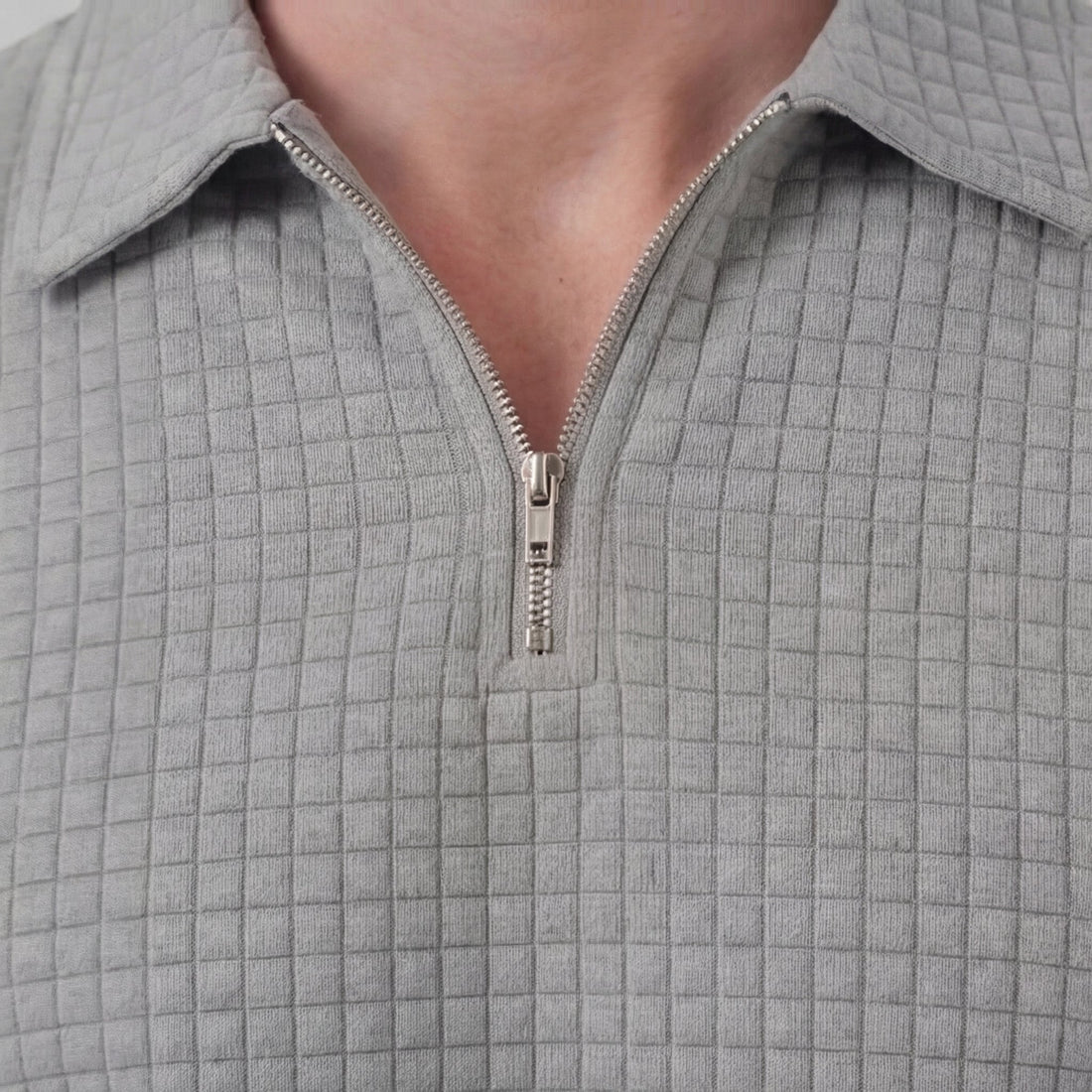 Men's Waffle Knit Short Outfit Summer Set