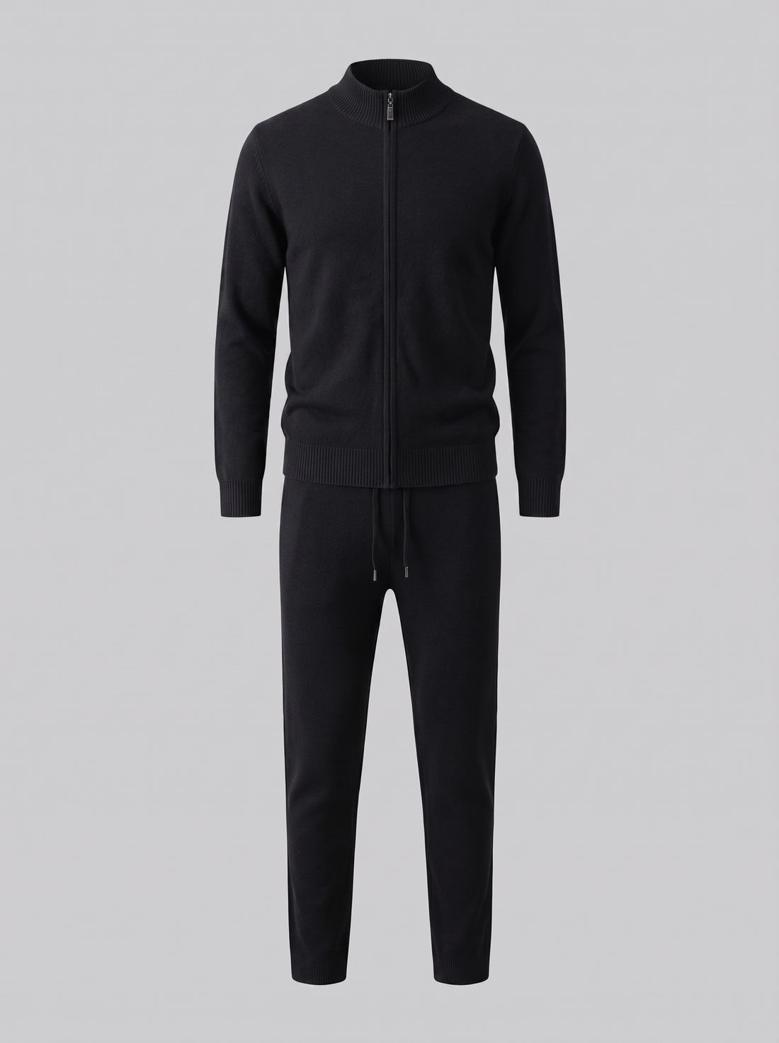 Men's Wool Knit Zip Cardigan and Trouser Co-ord Set