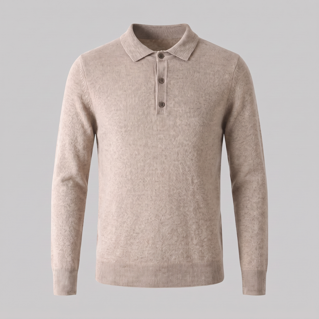 Men's Wool Polo Sweater